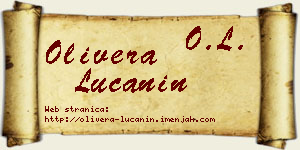 Olivera Lučanin vizit kartica